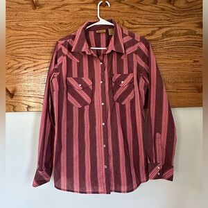 Wrangler Button-Up Shirt Pink